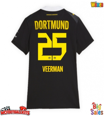 Borussia Dortmund Joey Veerman #25 Replica Away Stadium Shirt for Women 2026-27 Short Sleeve